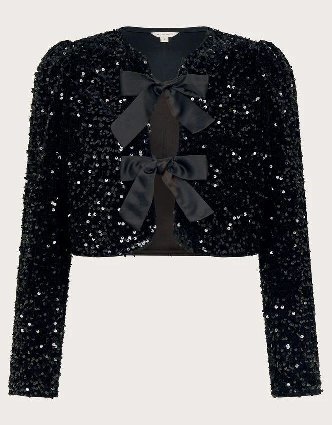 Bow Sequin Top