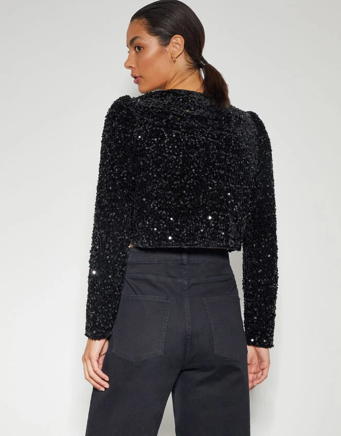 Bow Sequin Top