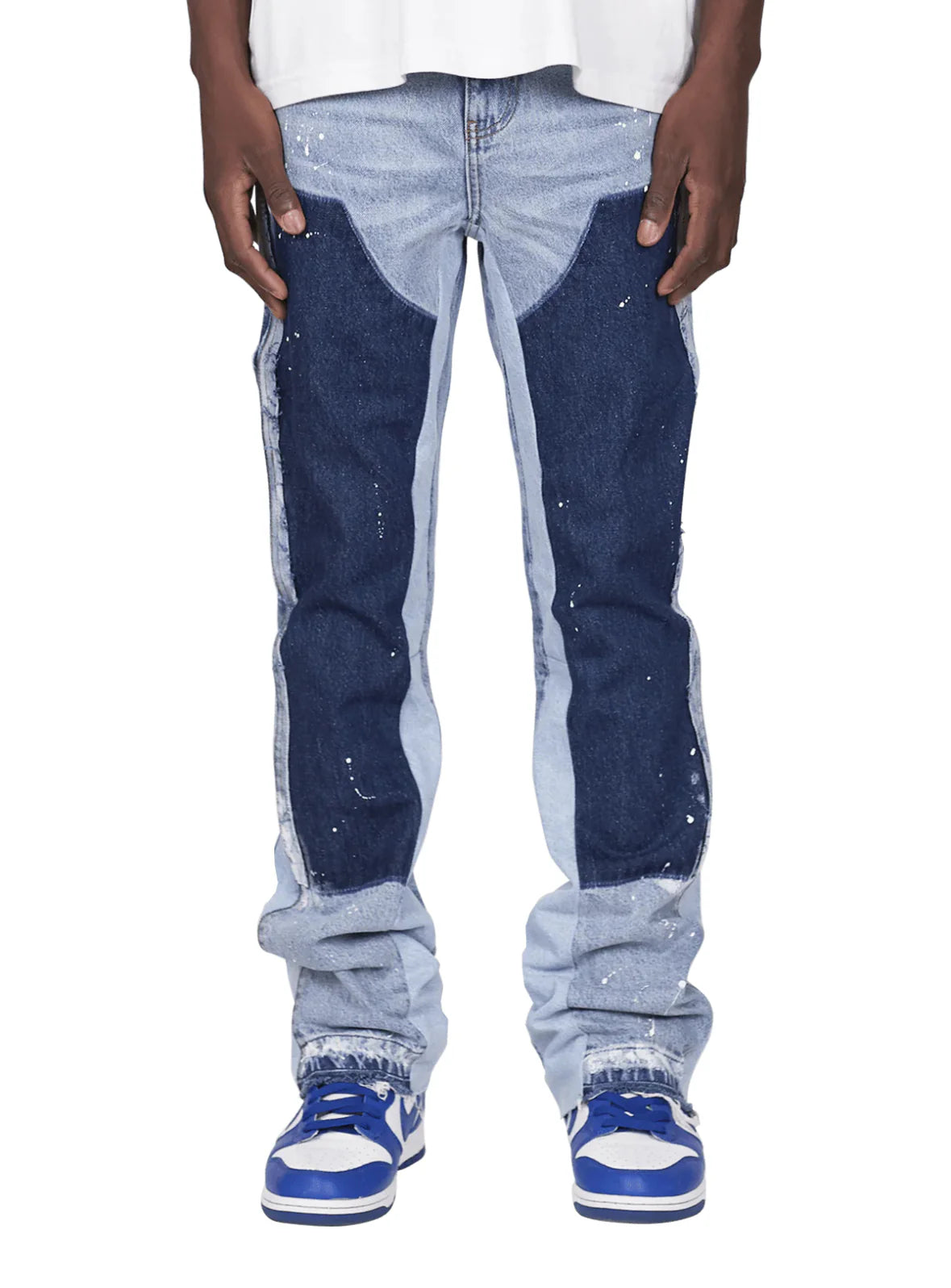 Denim Washed Flared Jeans