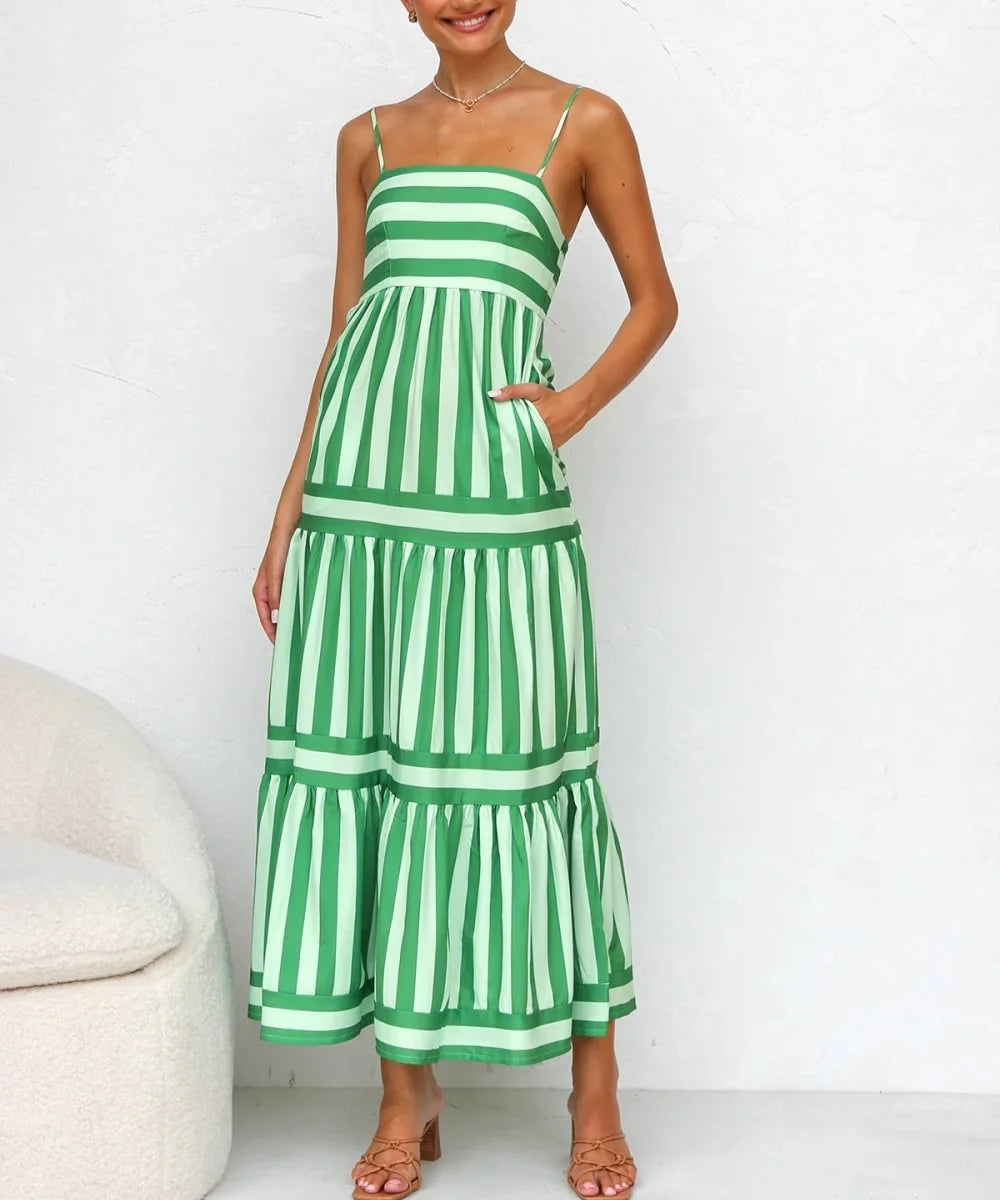 Candy Stripe Maxi Dress