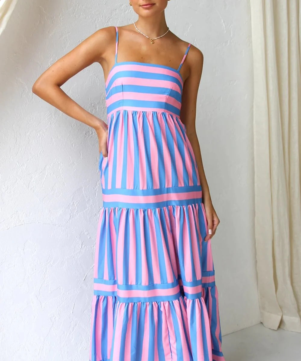 Candy Stripe Maxi Dress