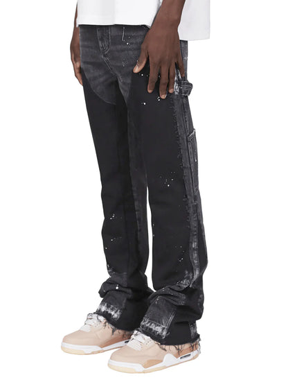 Denim Washed Flared Jeans