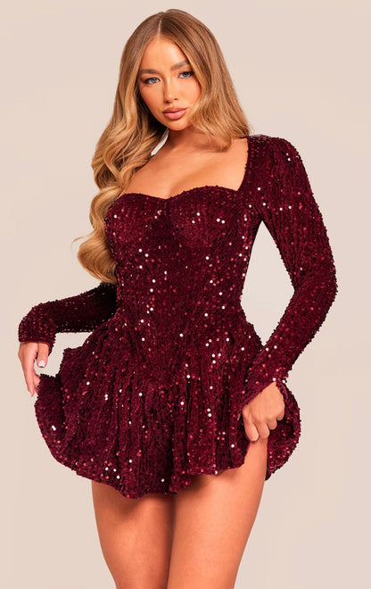 Nora Sequin Playsuit