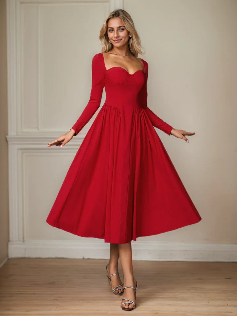 Scarlet Romance Midi Dress