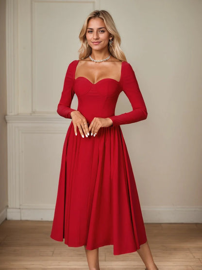 Scarlet Romance Midi Dress