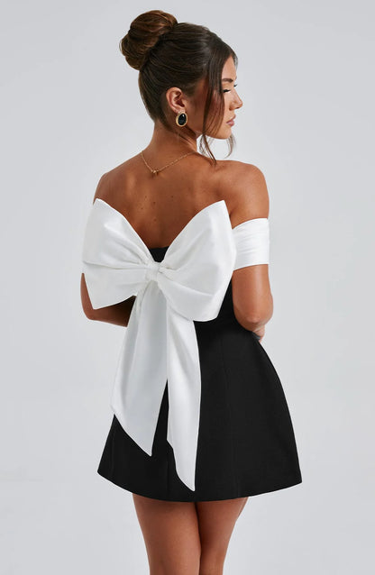 Elegance Bow Mini Dress